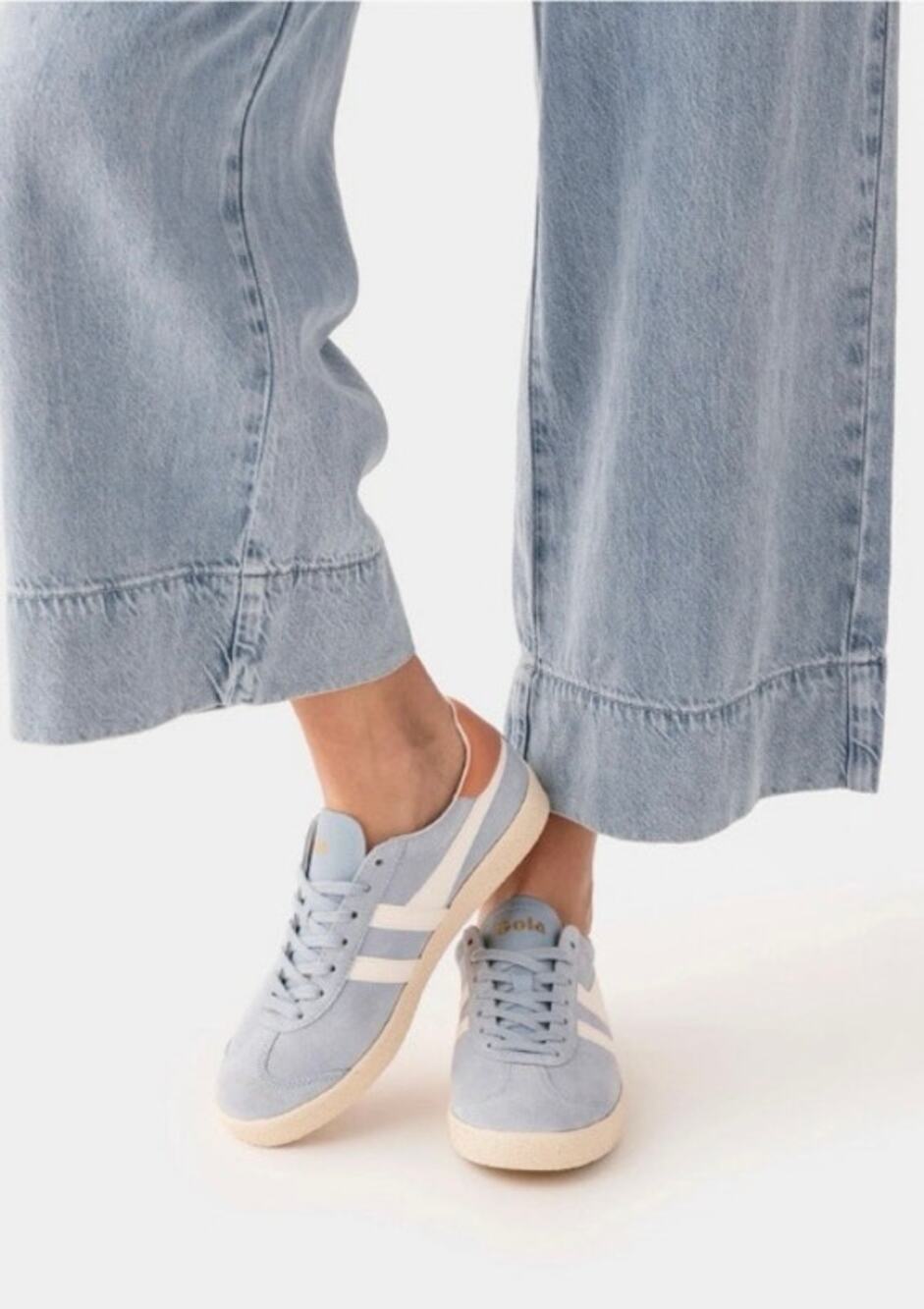 Gola Classics Medallist Sneakers Air/Off White/ Terracotta Suede Women's Size 7